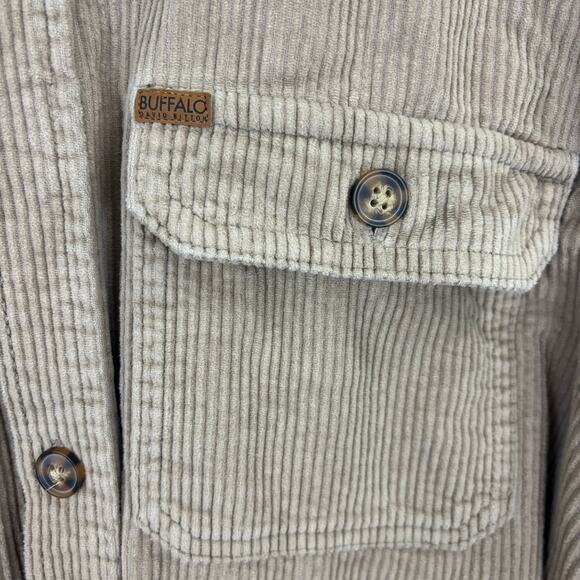 Men's Casual Button Down Shirt - Tan - Picture 3 of 4